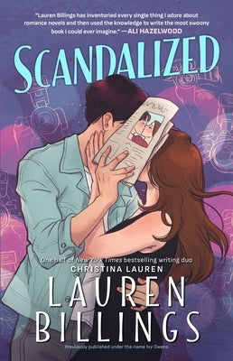 Paperback of "Scandalized" novel by Gallery Books, showing the book cover with bold title and author details.