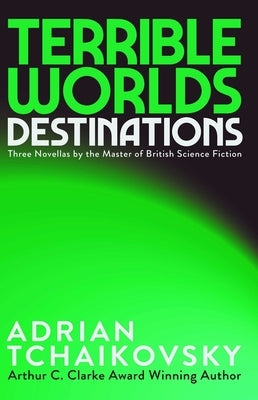 Paperback of "Terrible Worlds: Destinations" by Solaris featuring a dark, atmospheric cover with abstract world illustrations.