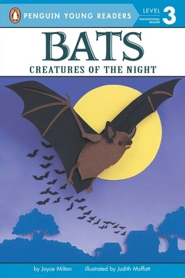 Paperback book titled "Bats" by Penguin Young Readers Group, featuring a cover with bat illustrations for children.