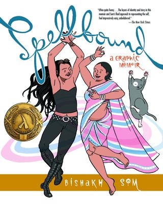 Paperback copy of "Spellbound: A Graphic Memoir" by Street Noise Books, featuring colorful illustrated cover art.