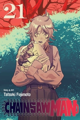 Paperback of Chainsaw Man, Vol. 21, manga by Viz Media featuring dynamic cover art and characters from the series.