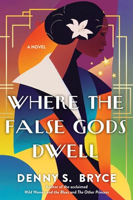 Paperback copy of "Where the False Gods Dwell" by Kensington Publishing Corporation, with cover art featuring dark, mysterious imagery.
