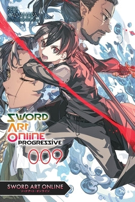 Paperback of Sword Art Online Progressive 9 light novel by Yen on, showing the book cover with colorful artwork and title.