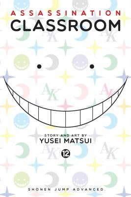 Assassination Classroom Vol. 12 paperback manga by Viz Media showing colorful cover art with characters from the series.