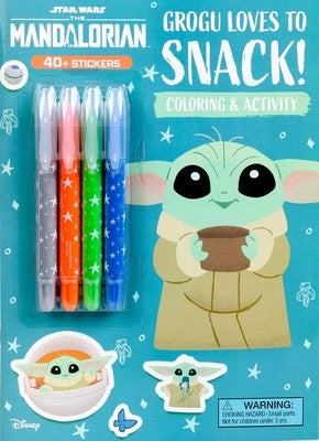 Paperback of Star Wars: Grogu Loves to Snack! by Studio Fun International featuring Grogu with snacks on the cover.