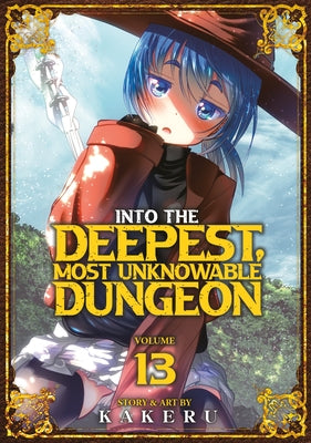 Paperback copy of "Into the Deepest, Most Unknowable Dungeon Vol. 13" by Ghost Ship, with cover art featuring mysterious dungeon imagery.