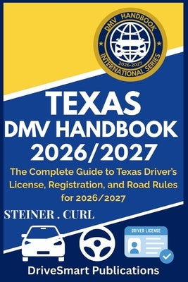 Texas DMV Handbook 2026/2027 paperback by Independently Published, showing the cover with title and Texas map design.
