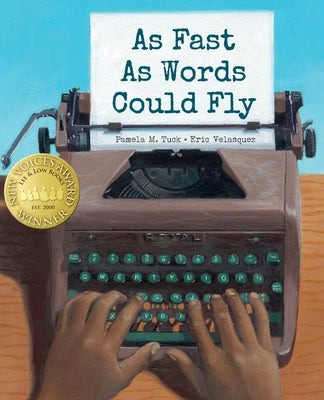 Paperback of "As Fast as Words Could Fly" by Lee & Low Books, featuring vibrant cover art with illustrations and bold text.