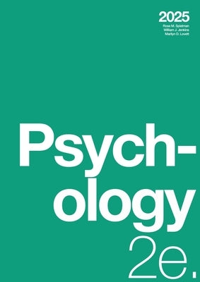 Paperback copy of Psychology 2e (2025) by Independently Published, featuring a plain cover with the title and author details.