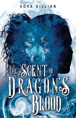 Paperback book titled "The Scent of Dragon's Blood" by Independently Published, showing the cover with dragon imagery.