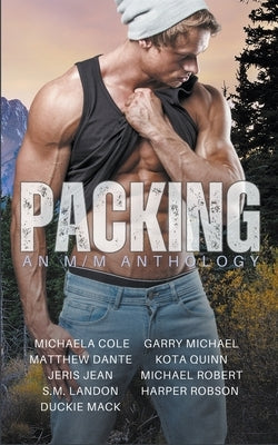 Paperback copy of "Packing: An M/M Anthology" by Jeris Jean, featuring a plain cover with the title and author name.