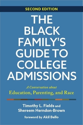 Paperback book titled The Black Family's Guide to College Admissions by Johns Hopkins University Press, focusing on education and race.