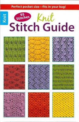 Paperback Knit Stitch Guide by Leisure Arts featuring detailed knitting stitch patterns and instructions.