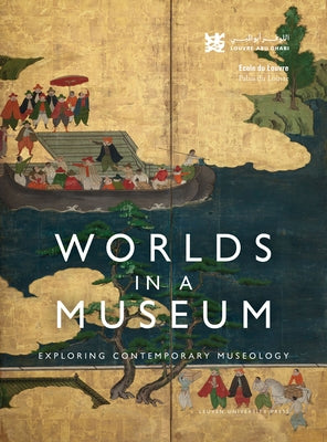 Paperback book titled "Worlds in a Museum: Exploring Contemporary Museology" by Leuven University Press, showing the cover design.