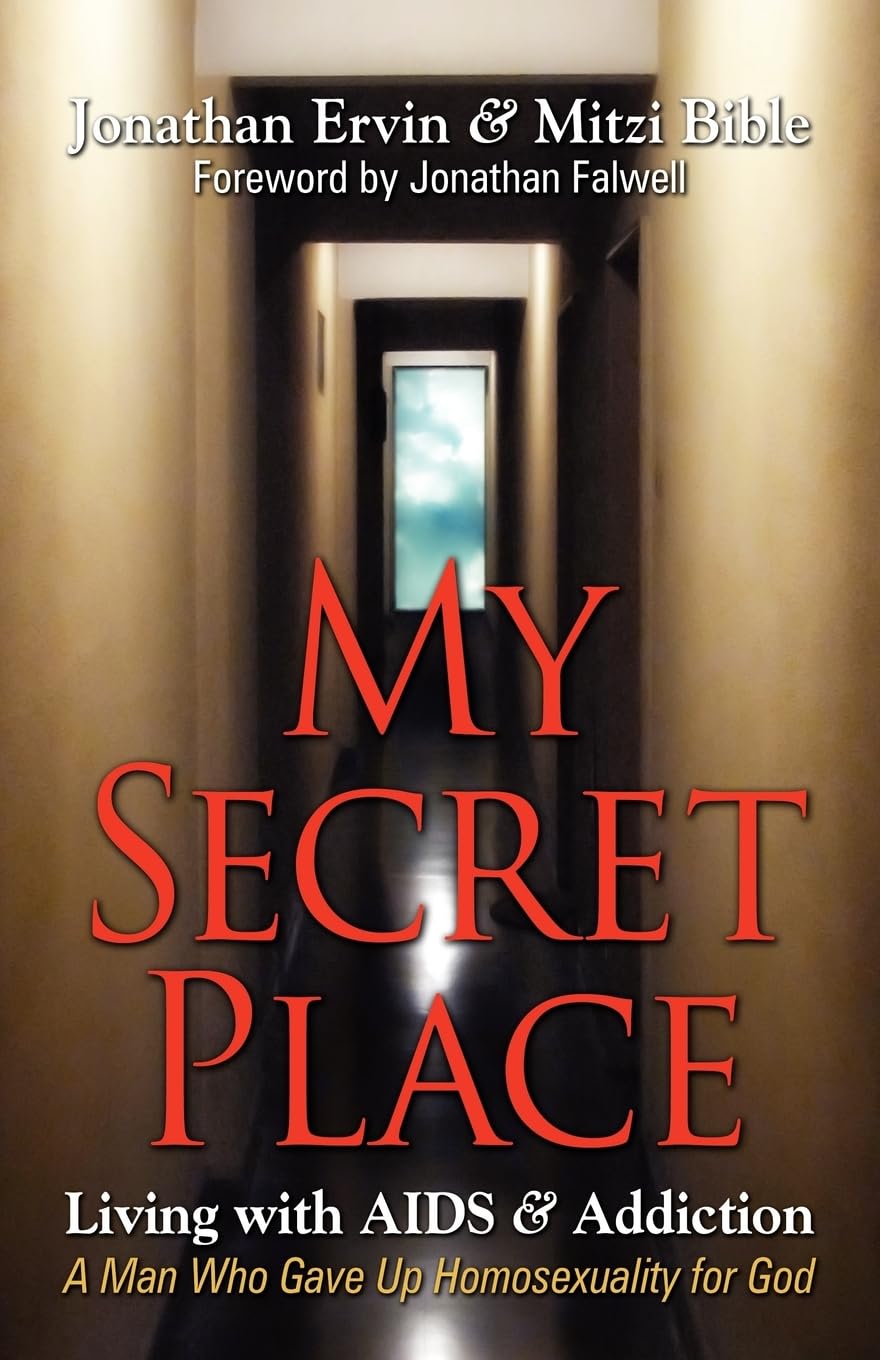 Paperback titled "My Secret Place" by Liberty University Press, featuring the book cover with title and author details.