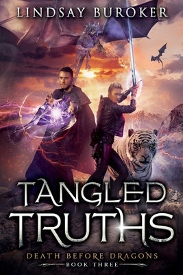 Paperback book titled Tangled Truths by Lindsay Buroker, featuring a cover with intricate design and bold typography.