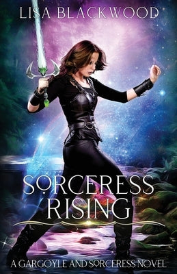 Paperback of Sorceress Rising by Lisa Smeaton showing the book cover with mystical artwork and title.