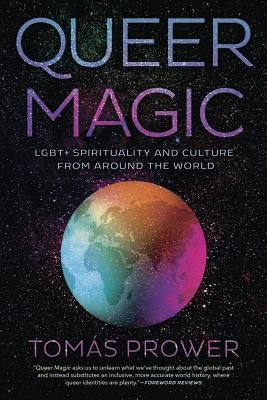 Paperback of Queer Magic: LGBT+ spirituality and culture book by Llewellyn Publications, featuring diverse spiritual symbols and vibrant cover art.