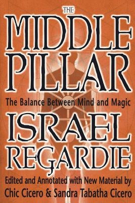 Paperback book titled "The Middle Pillar: The Balance Between Mind and Magic" by Llewellyn Publications, with a plain cover design.