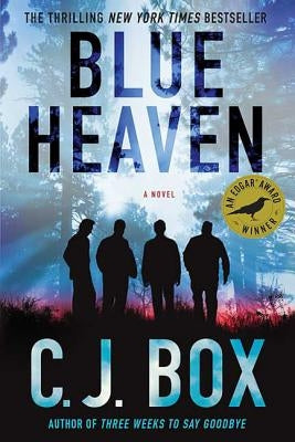 Paperback book titled Blue Heaven by Minotaur Books, featuring a blue cover with the title and author’s name visible.