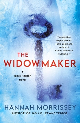 Paperback copy of The Widowmaker: A Black Harbor Novel by Minotaur Books, featuring the book cover with dark and intense artwork.