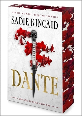 Paperback of Dante: A Dark Mafia, Enemies to Lovers Romance by Mira Books, showing the book cover with dark mafia-themed artwork.