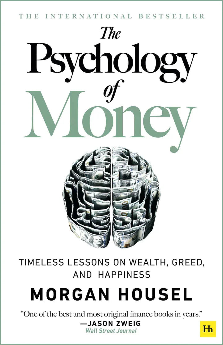 Book cover of "The Psychology of Money" by Morgan Housel, featuring a minimalist design with the title and author's name.