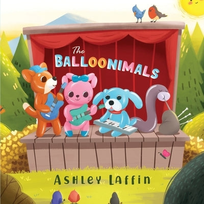 Paperback copy of The Balloonimals by Nightingale Books featuring colorful illustrations of balloon animals on the cover.