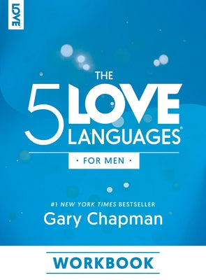 Paperback of The 5 Love Languages for Men Workbook by Northfield Publishing showing the book cover with title and author details.