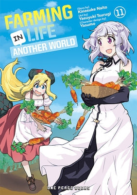 Paperback of Farming Life in Another World Volume 11 by One Peace Books, featuring cover art with fantasy character illustrations.