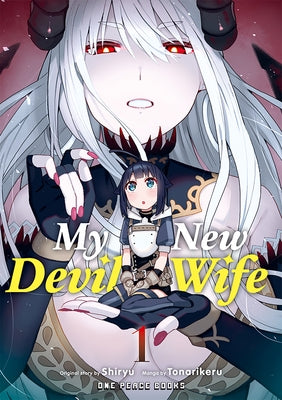 Paperback copy of My New Devil Wife Volume 1 by One Peace Books, featuring the book cover with colorful illustration.