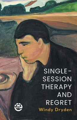 Paperback book titled "Single-Session Therapy and Regret" by Onlinevents Publications, featuring a plain cover design.