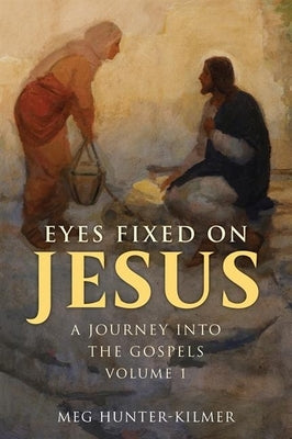 Paperback "Eyes Fixed on Jesus, Volume 1" by Our Sunday Visitor with a religious book cover featuring a serene Jesus image.