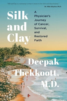 Paperback book titled "Silk and Clay" by Palm Leaf Press, featuring a cover with artistic design and the author's name.