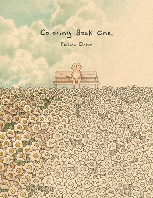 Paperback coloring book titled "Felicia Chiao: Coloring Book One" by Paragon Books, featuring intricate illustrations on the cover.