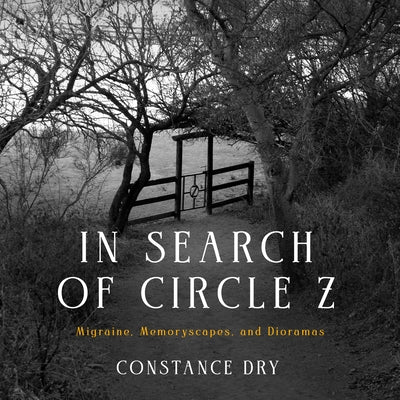 Paperback book titled "In Search of Circle Z" by Paul Dry Books, featuring a cover with abstract illustrations and text.