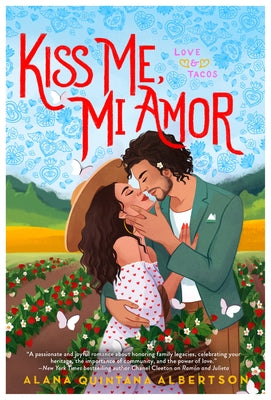 Paperback of "Kiss Me, Mi Amor" by Penguin Publishing Group, showing the book cover with colorful title and design.