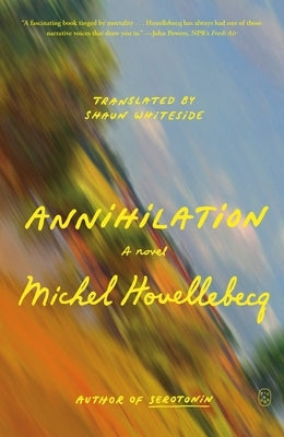 Paperback copy of Annihilation by Picador USA featuring the book cover with abstract artwork and title text.