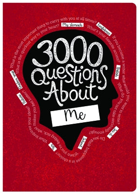 Paperback titled "3000 Questions about Me" by Piccadilly Books, showing the book cover with colorful design and title text.