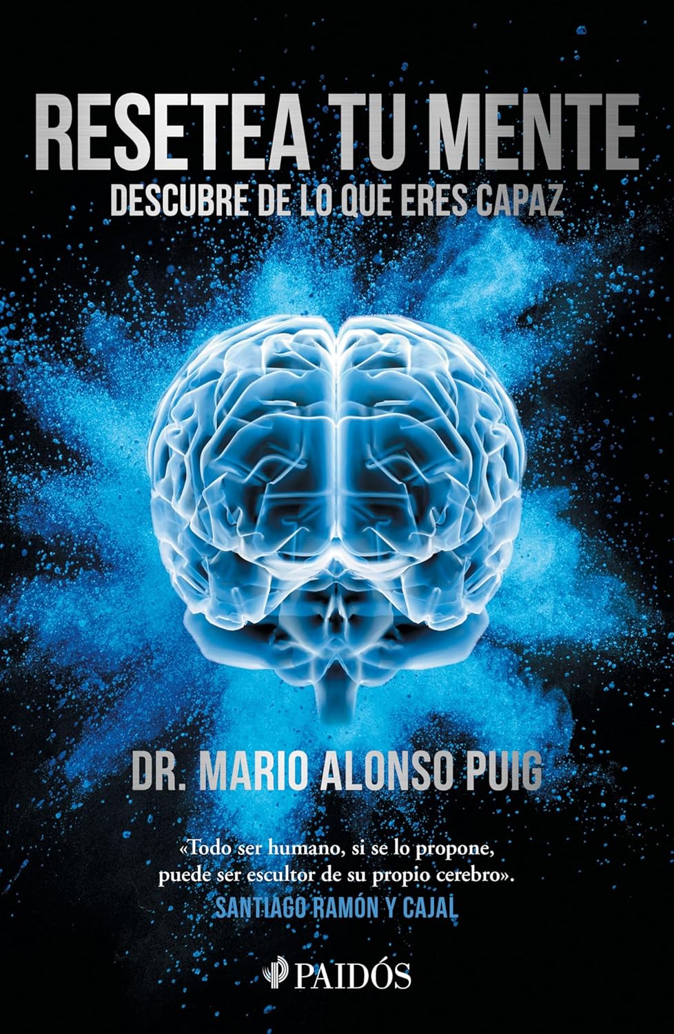 Book cover of "Resetea tu mente" by Planeta Publishing, featuring a clean design with bold title text on a white background.