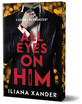 Paperback of All Eyes on Him Deluxe Edition by Poisoned Pen Press, featuring the book cover with title and author details.