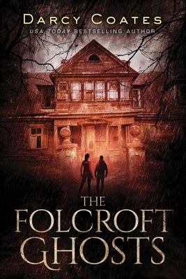 Paperback copy of The Folcroft Ghosts by Poisoned Pen Press featuring a dark cover with ghostly imagery.