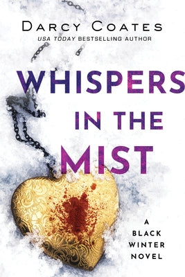 Paperback of "Whispers in the Mist" by Poisoned Pen Press, featuring the book cover with misty landscape and title text.