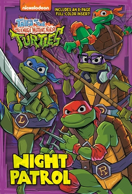 Paperback of Night Patrol from Tales of the Teenage Mutant Ninja Turtles by Random House Books for Young Readers, with colorful cover art.