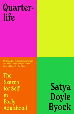 Paperback book titled "Quarterlife: The Search for Self in Early Adulthood" by Random House Trade, featuring a plain cover design.