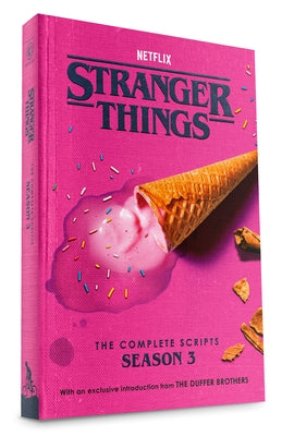 Paperback of Stranger Things: The Complete Scripts, Season 3 by Random House Worlds, featuring a cover with the show's logo and artwork.