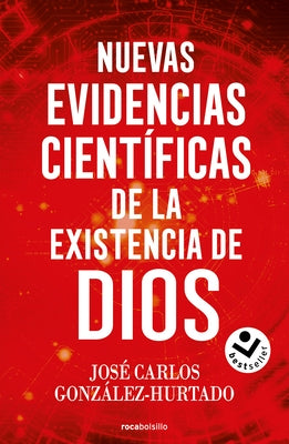 Paperback book titled "New Scientific Evidence for the Existence of God" by Roca Bolsillo, featuring a plain cover with text.