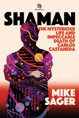 Paperback book titled "Shaman: The Mysterious Life and Impeccable Death of Carlos Castaneda" with a plain cover and author details.