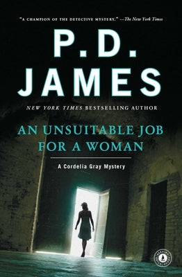 Paperback of "An Unsuitable Job for a Woman" by Scribner Book Company, showing the book cover with title and author.