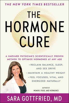Paperback of "The Hormone Cure" by Scribner Book Company, showing the book cover with title and subtitle on a white background.